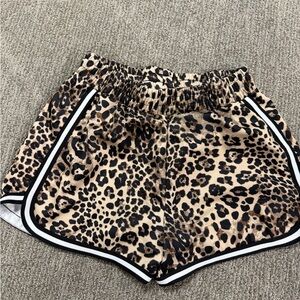 No Boundaries Leopard Print Athletic Shorts